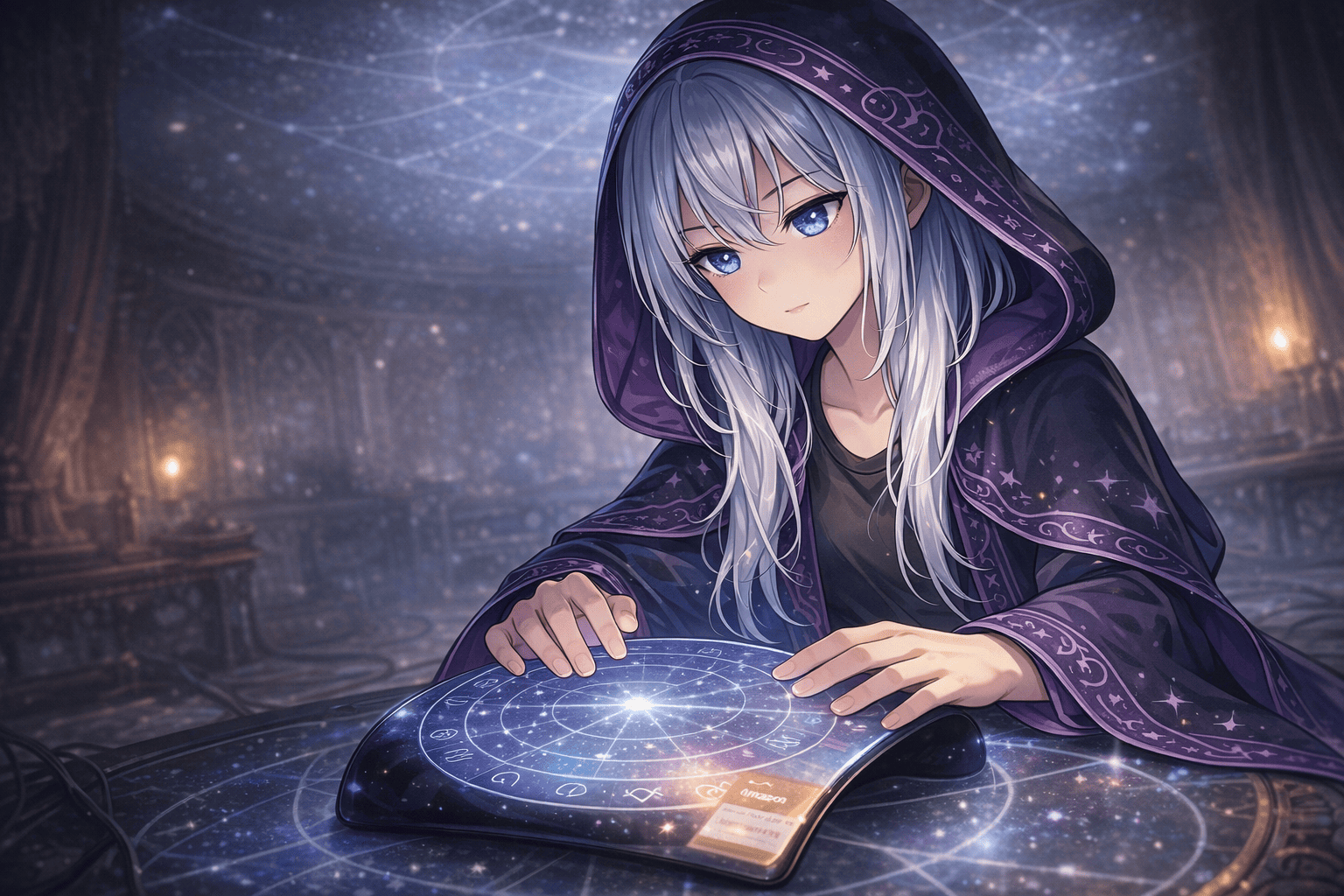 星図を読むルナ